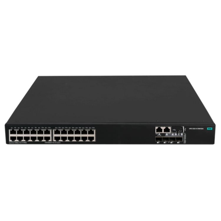 Refurbished HPE FlexNetwork 24-Port Gigabit Ethernet PoE Rack-mountable Managed Switch