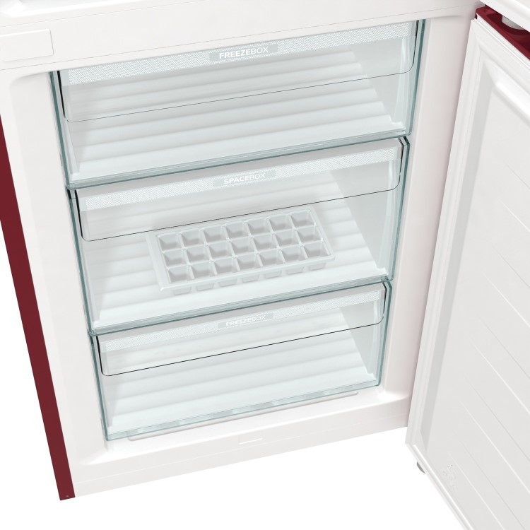 Refurbished Hisense RB390N4RRDUK Freestanding 300 Litre 60/40 Fridge Freezer Red