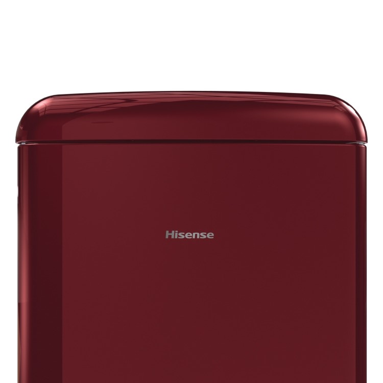 Refurbished Hisense RB390N4RRDUK Freestanding 300 Litre 60/40 Fridge Freezer Red