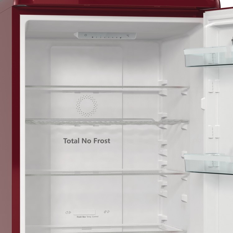 Refurbished Hisense RB390N4RRDUK Freestanding 300 Litre 60/40 Fridge Freezer Red