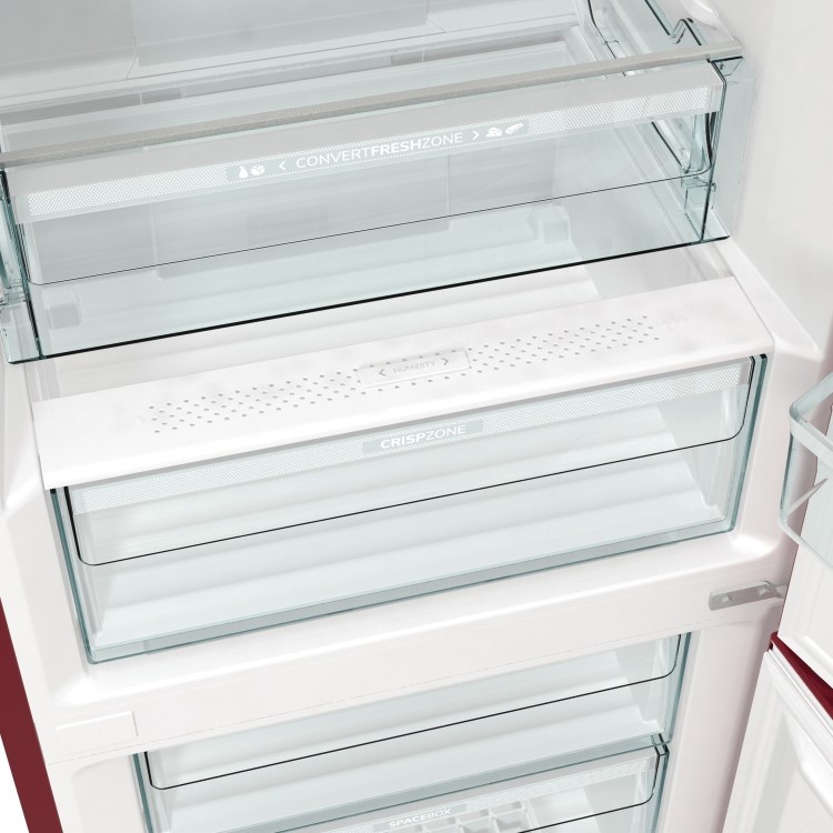Refurbished Hisense RB390N4RRDUK Freestanding 300 Litre 60/40 Fridge Freezer Red