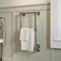 ONLY OPENED - Chrome Vertical Traditional Towel Radiator 700 x 400mm - Regent