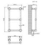 ONLY OPENED - Chrome Vertical Traditional Towel Radiator 700 x 400mm - Regent