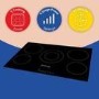 GRADE A1 - Russell Hobbs 77cm 5 Zone Ceramic Hob