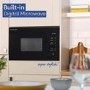 Refurbished Russell Hobbs Built-In 800W Microwave & Grill - Black