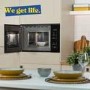 Refurbished Russell Hobbs Built-In 800W Microwave & Grill - Black