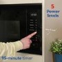 Refurbished Russell Hobbs Built-In 800W Microwave & Grill - Black