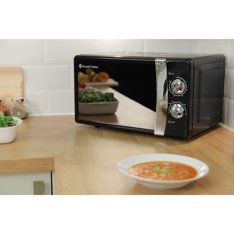 Russell Hobbs RHMM701B 17L Freestanding Solo Microwave - Black