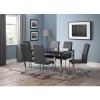 Julian Bowen Pair of Roma Cantilever Dining Chairs in Slate Grey