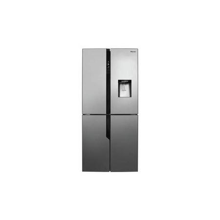 Refurbished Hisense RQ560N4WC1 American Fridge Freezer - Stainless Steel