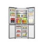 GRADE A1 - Hisense PureFlat 483L Four Door American Fridge Freezer - Stainless Steel