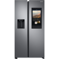 Refurbished Samsung Family Hub RS6HA8880S9 Freestanding 614 Litre Frost Free American Fridge Freezer Brushed Steel