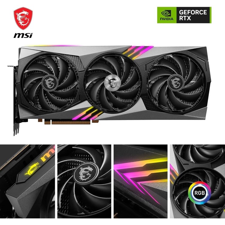 Refurbished MSI GeForce RTX 4080 16GB GAMING X TRIO 16GB GDDR6X Gaming Graphics Card
