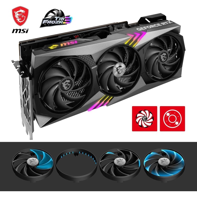 Refurbished MSI GeForce RTX 4080 16GB GAMING X TRIO 16GB GDDR6X Gaming Graphics Card