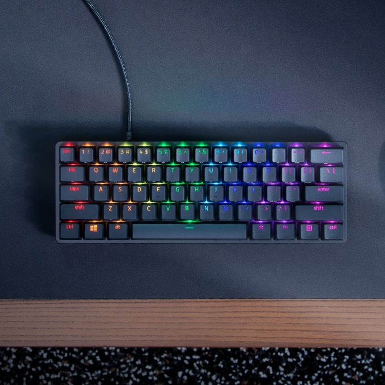 Box Opened Razer Huntsman Mini Switch RGB Wired Gaming Keyboard Black