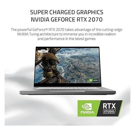 Refurbished Razer Blade 15 Base Core i7-10750H 16GB 512GB SSD RTX 2070 Max-Q 15.6 Inch 4K OLED Windows 11 Gaming Laptop