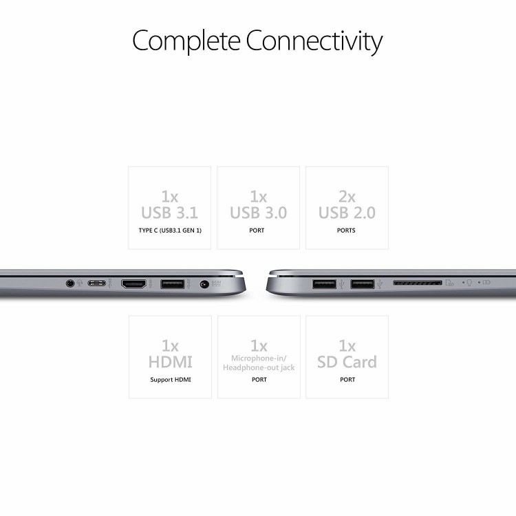 Refurbished ASUS VivoBook S410UA-BV133T Core i5-8250U 8GB 256GB 14 Inch Windows 10 Laptop 