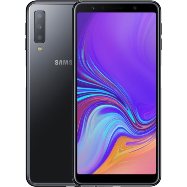 Refurbished Samsung Galaxy A7 2018 Black 6" 64GB 4G Unlocked & SIM Free