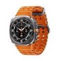 GRADE A1 - Samsung Galaxy Watch Ultra Titanium Grey with Marine Orange Band 32GB LTE Smartwatch