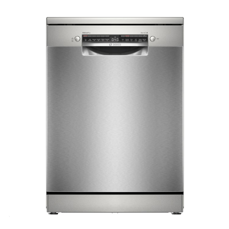 Bosch Series 4 Freestanding Dishwasher - Smart Wi-Fi, B-Rated, Brushed steel anti-fingerprint