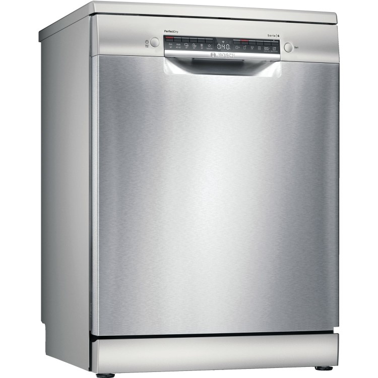 Refurbished Bosch Serie 6 SMS6TCI00E 14 Place Freestanding Dishwasher Silver