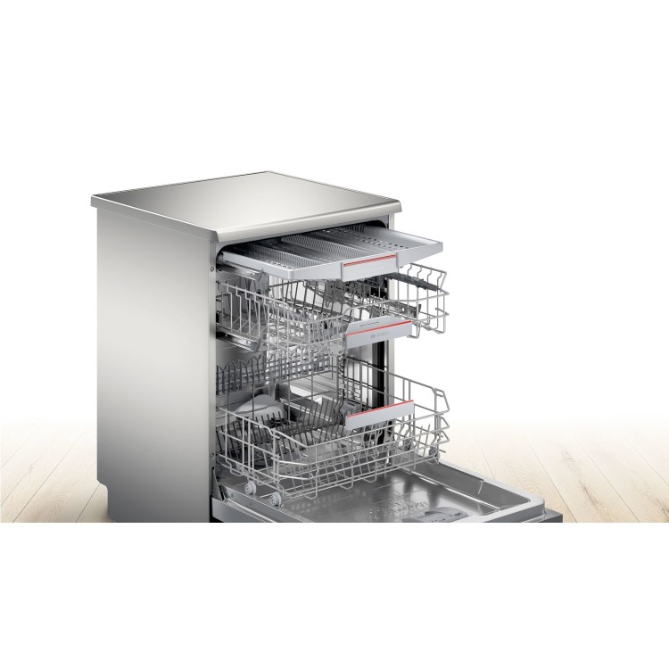 Bosch Series 6 14 Place Settings Freestanding Dishwasher - Silver