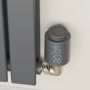 Refurbished electriQ Modern LED Smart TRV Thermostatic Radiator Valves Wi-Fi Version Anthracite