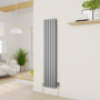 Refurbished electriQ Modern LED Smart TRV Thermostatic Radiator Valves Wi-Fi Version Anthracite