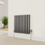 Refurbished electriQ Modern LED Smart TRV Thermostatic Radiator Valves Wi-Fi Version Anthracite