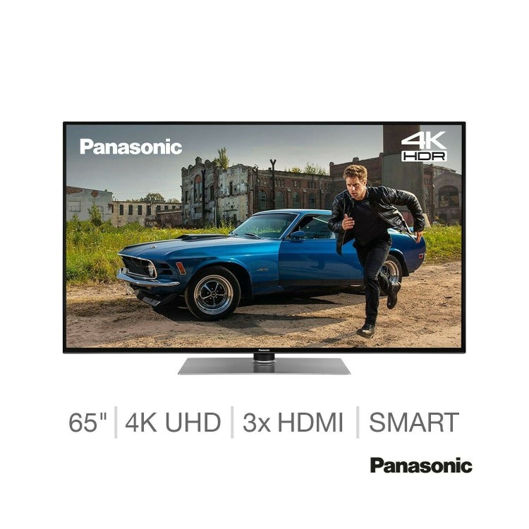 Refurbished Panasonic 65" 4K Ultra HD with HDR10 LED Freeview Play Smart TV