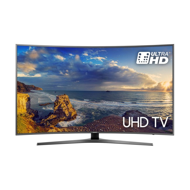 GRADE A1 - Samsung UE55MU6670 55" 4K Ultra HD HDR Curved LED Smart TV with Freeview HD - Wall mount only - No stand provided