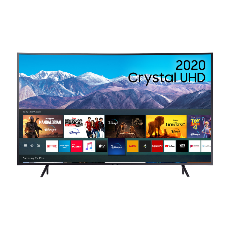 Refurbished Samsung 55" Curved 4K Ultra HD wirh HDR10+ LED Freeview HD Smart TV