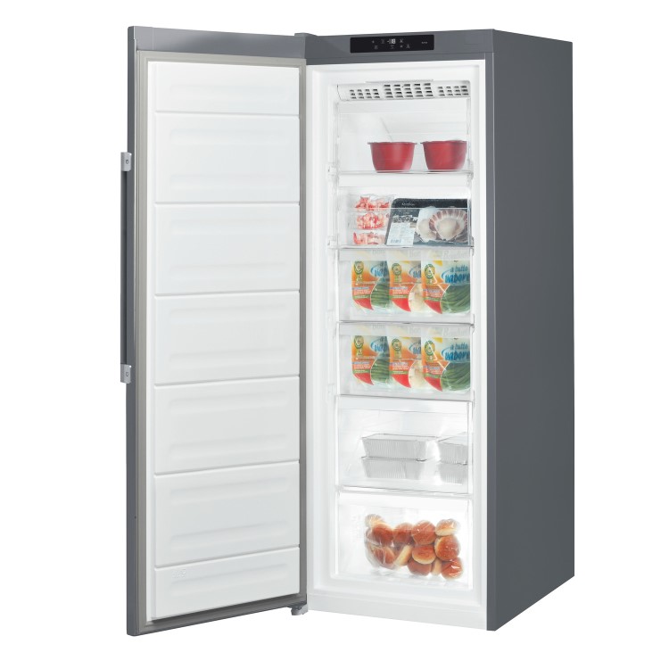 Refurbished Hotpoint UH6F2CG Freestanding 228 Litre Upright Low Frost Freezer Graphite