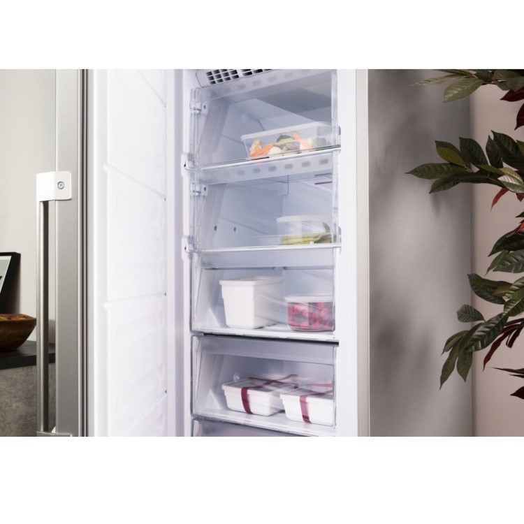 Refurbished Hotpoint UH6F2CG Freestanding 228 Litre Upright Low Frost Freezer Graphite