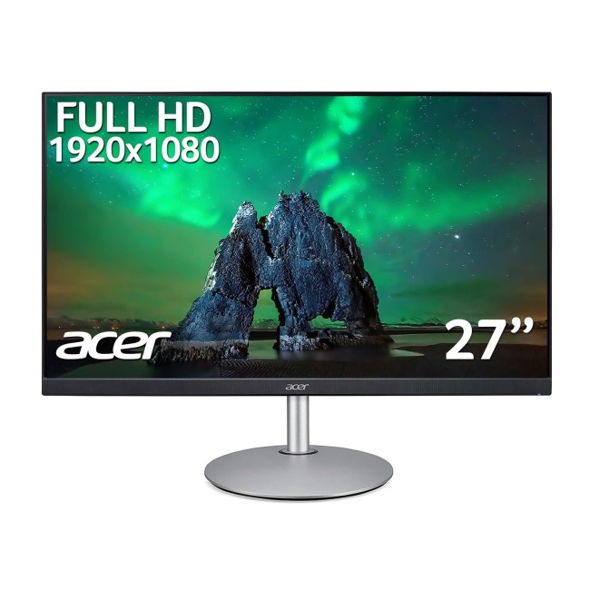 Refurbished Acer CB272Y Full HD 27" IPS LCD Monitor - Silver & Black