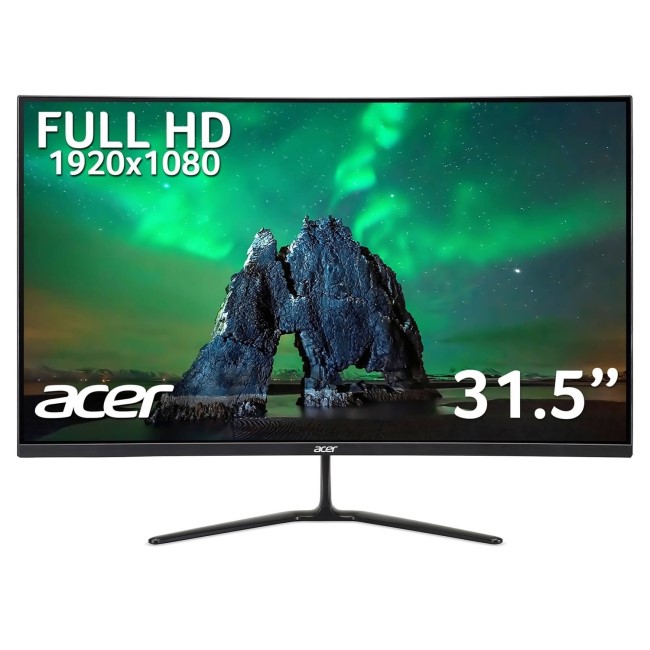 Refurbished Acer ED320QR Pbiipx 31.5" LCD FHD 165Hz Curved Gaming Monitor