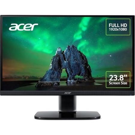 Refurbished Acer KA242Ybi 23.8" FHD IPS LCD Monitor - Black