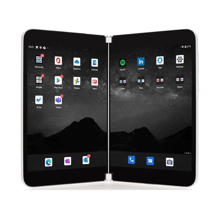 Refurbished Microsoft Surface Duo 6GB 256GB 5.6" Tablet - White