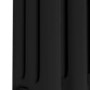 Refurbished - Reggio Midnight Black Vertical Triple Column Traditional Radiator 1500x470mm 4688 BTU - Cast Iron Style