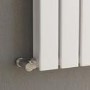 GRADE A1 - Riace White Vertical Flat Designer Radiator 1800x272mm Double Panel 2778 BTU