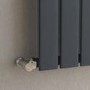 Riace Anthracite Vertical Flat Designer Radiator 1800x408mm Single Panel 2705 BTU