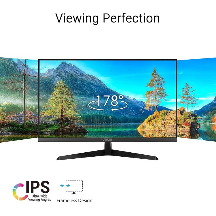 Refurbished ASUS VY249HGR 24" IPS Full HD 120Hz 1ms Eye Care Gaming Monitor
