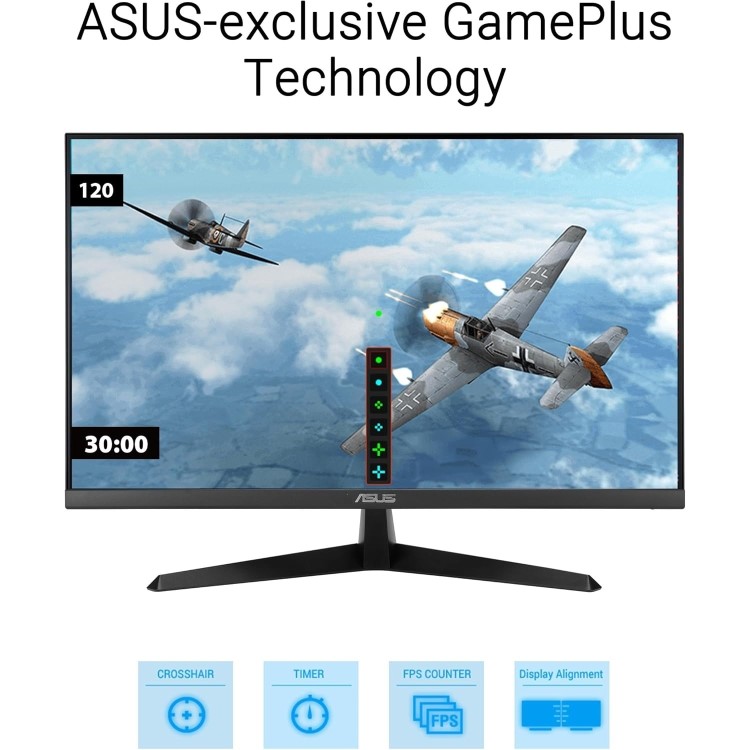 Refurbished ASUS VY249HGR 24" IPS Full HD 120Hz 1ms Eye Care Gaming Monitor
