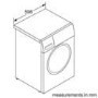 Refurbished Bosch WAX32GH4GB Serie 8 10KG 1600 Spin Freestanding Washing Machine White