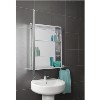 GRADE A1 - Croydex Haven Aluminium Single Door Mirror Cabinet