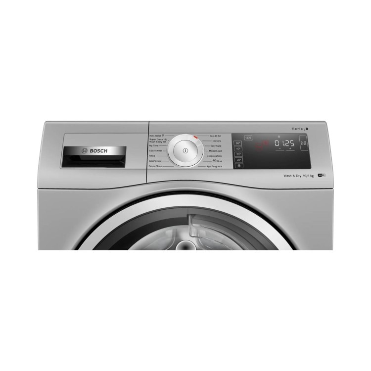 Refurbished Bosch WDU8H549GB Freestanding 10/6KG 1400 Spin Washer Dryer Silver