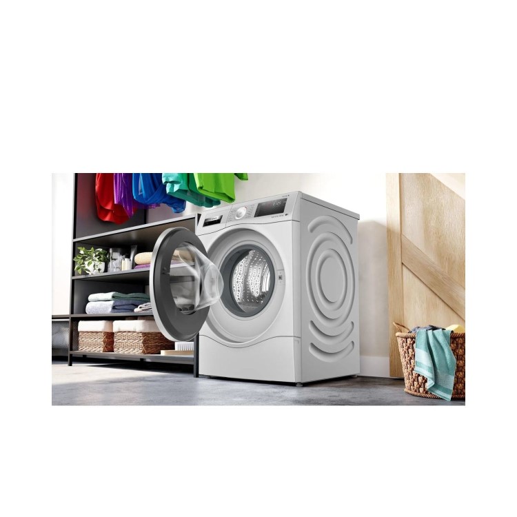 Refurbished Bosch WDU8H549GB Freestanding 10/6KG 1400 Spin Washer Dryer Silver