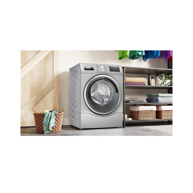 Refurbished Bosch WDU8H549GB Freestanding 10/6KG 1400 Spin Washer Dryer Silver