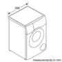 Refurbished Bosch WDU8H549GB Freestanding 10/6KG 1400 Spin Washer Dryer Silver