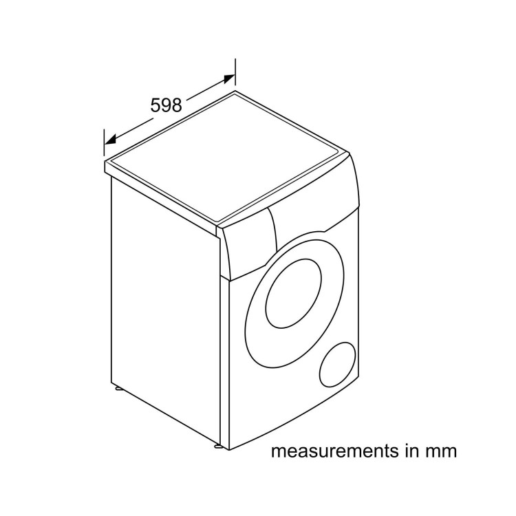 Refurbished Bosch WDU8H549GB Freestanding 10/6KG 1400 Spin Washer Dryer Silver